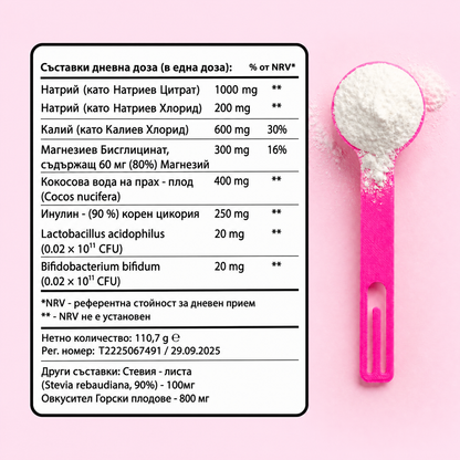 Pure Gut® - Електролити с пробиотици и пребиотик за жени