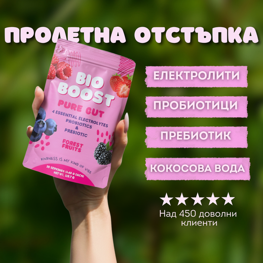 Pure Gut® - Електролити с пробиотици и пребиотик за жени